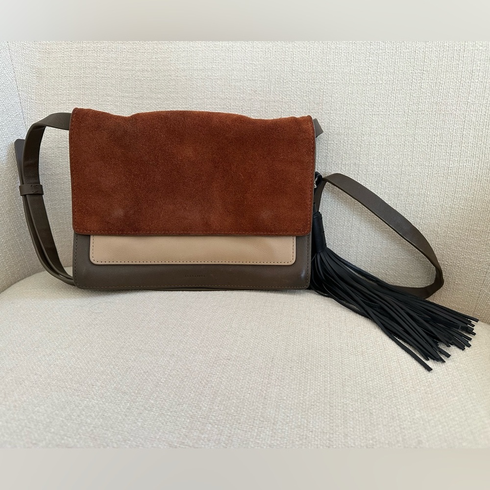 All Saints Suede Multicolor Bag